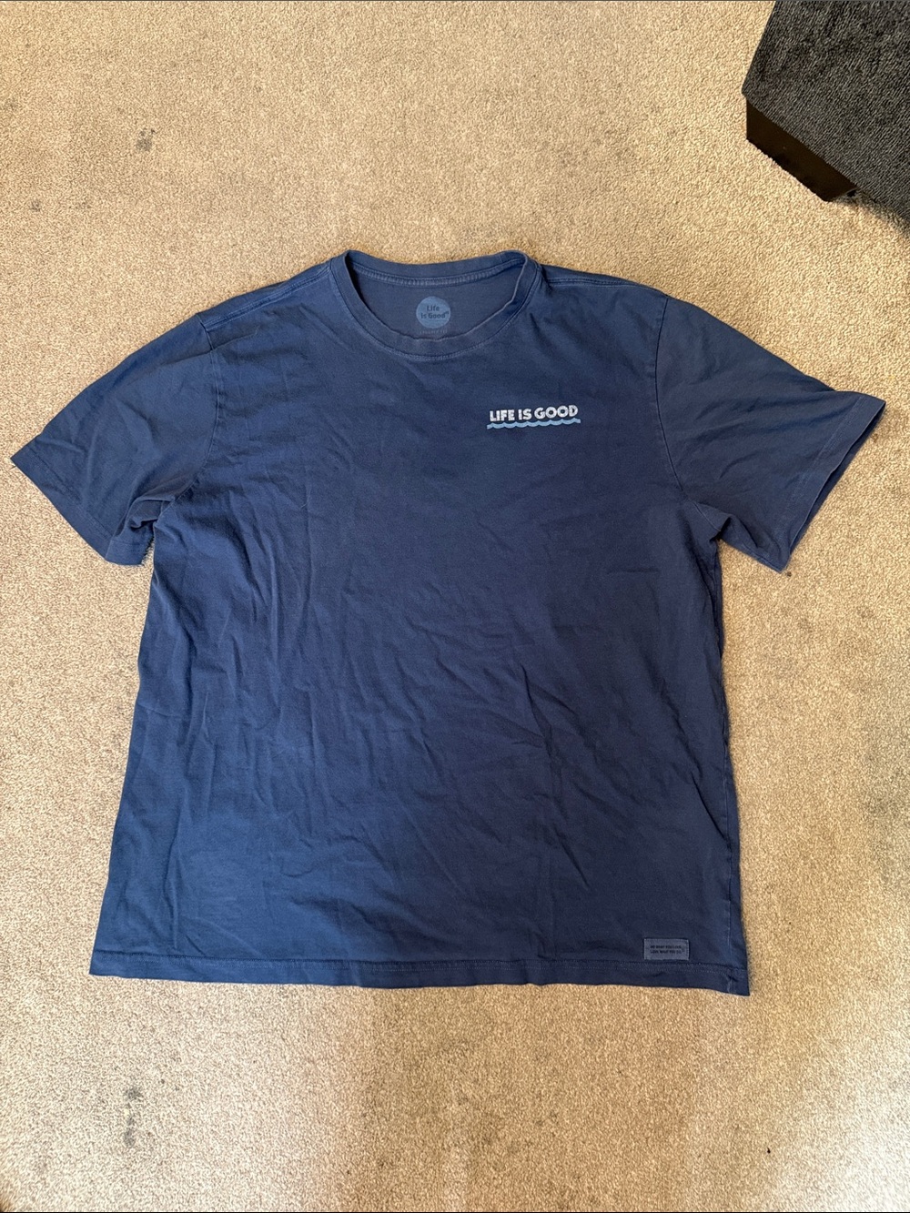 Life Is Good Blue Short Sleeve Graphic Tee Size XXL